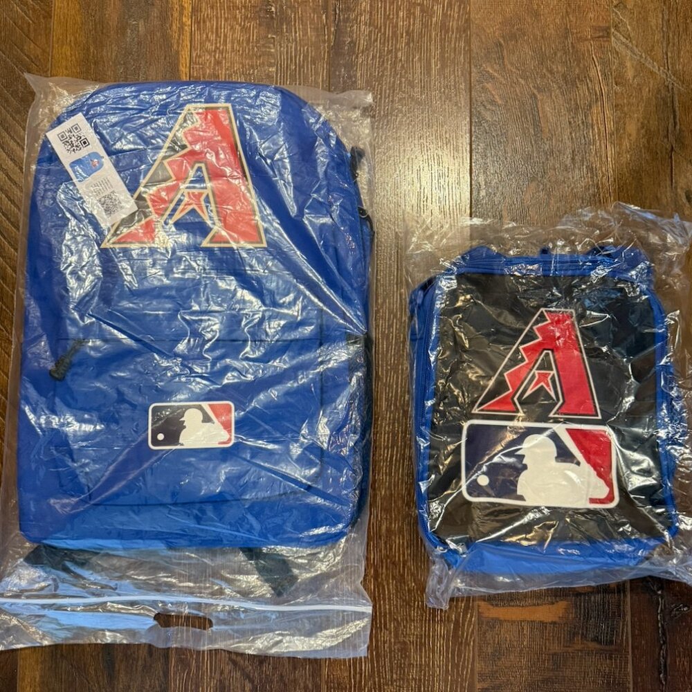 Arizona Diamondbacks Backpack & Lunch Box (Blue)